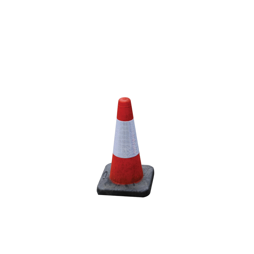 Rubber Base Traffic Cone - 450mm