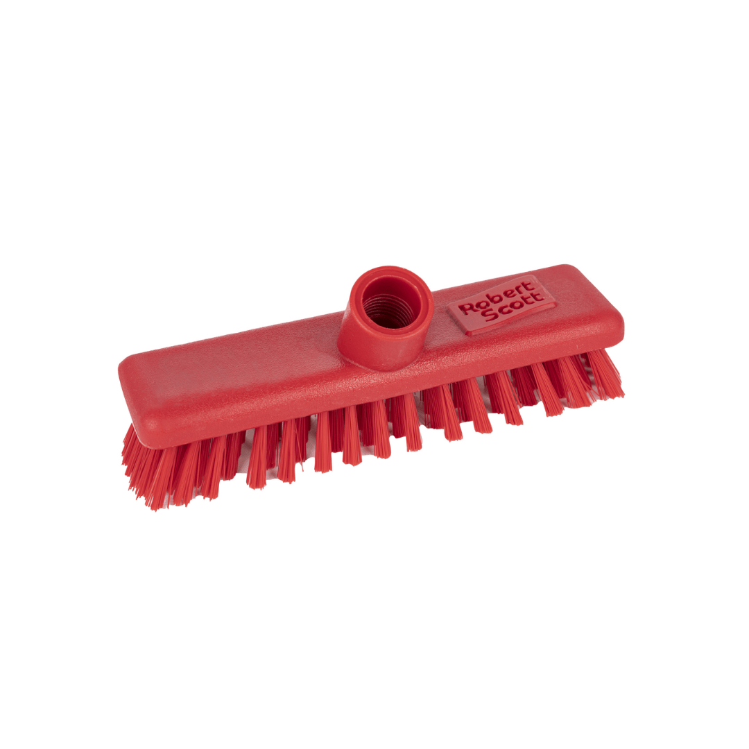 Hygiene Deck Scrub Brush - 9"/230mm - Red