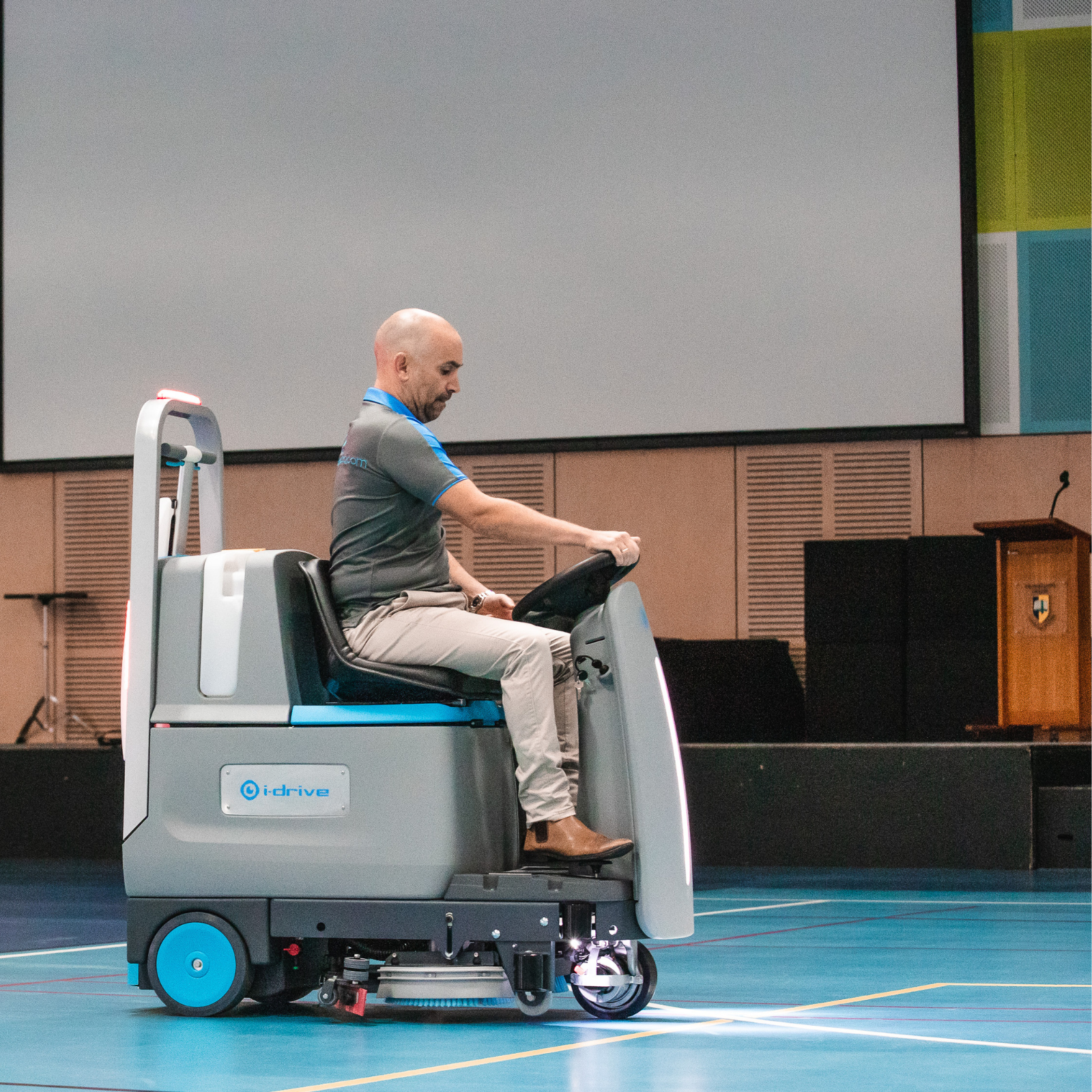 I-Drive - Battery Ride On Scrubber Dryer (Includes i-mop Lite)