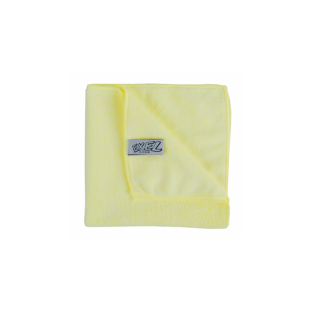 Premium Microfibre Cloths 40 x 40cm - Yellow