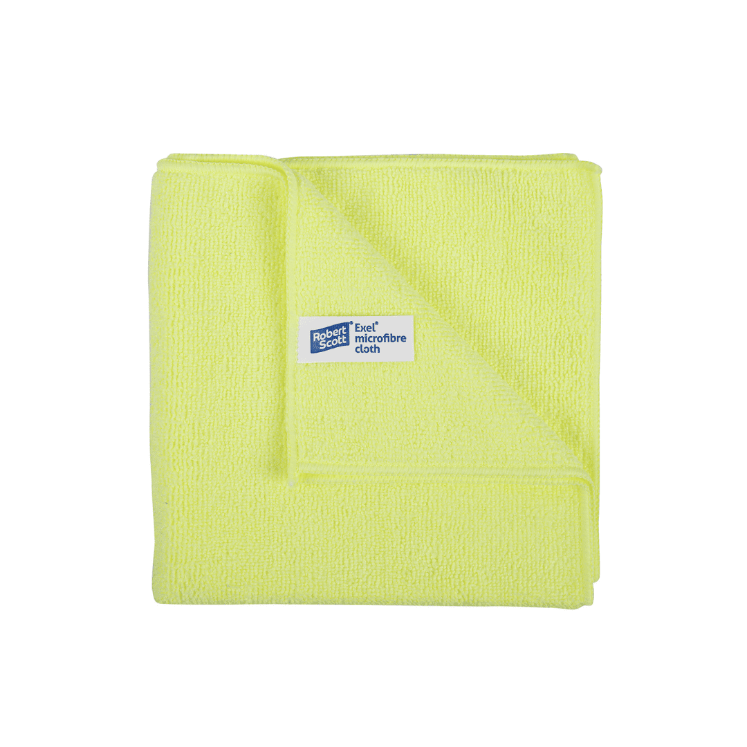 Premium Microfibre Cloths 40 x 40cm - Yellow
