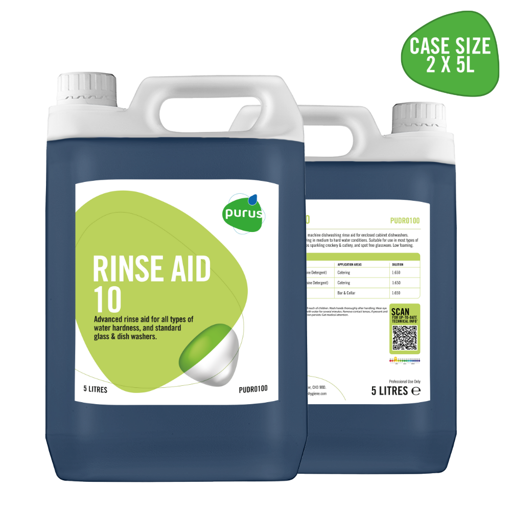 Purus General Use Rinse Aid 10 | 2 x 5 Ltr