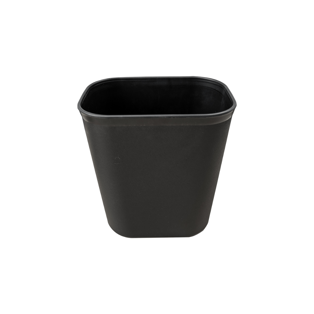 12 Ltr Plastic Waste Bin - Black