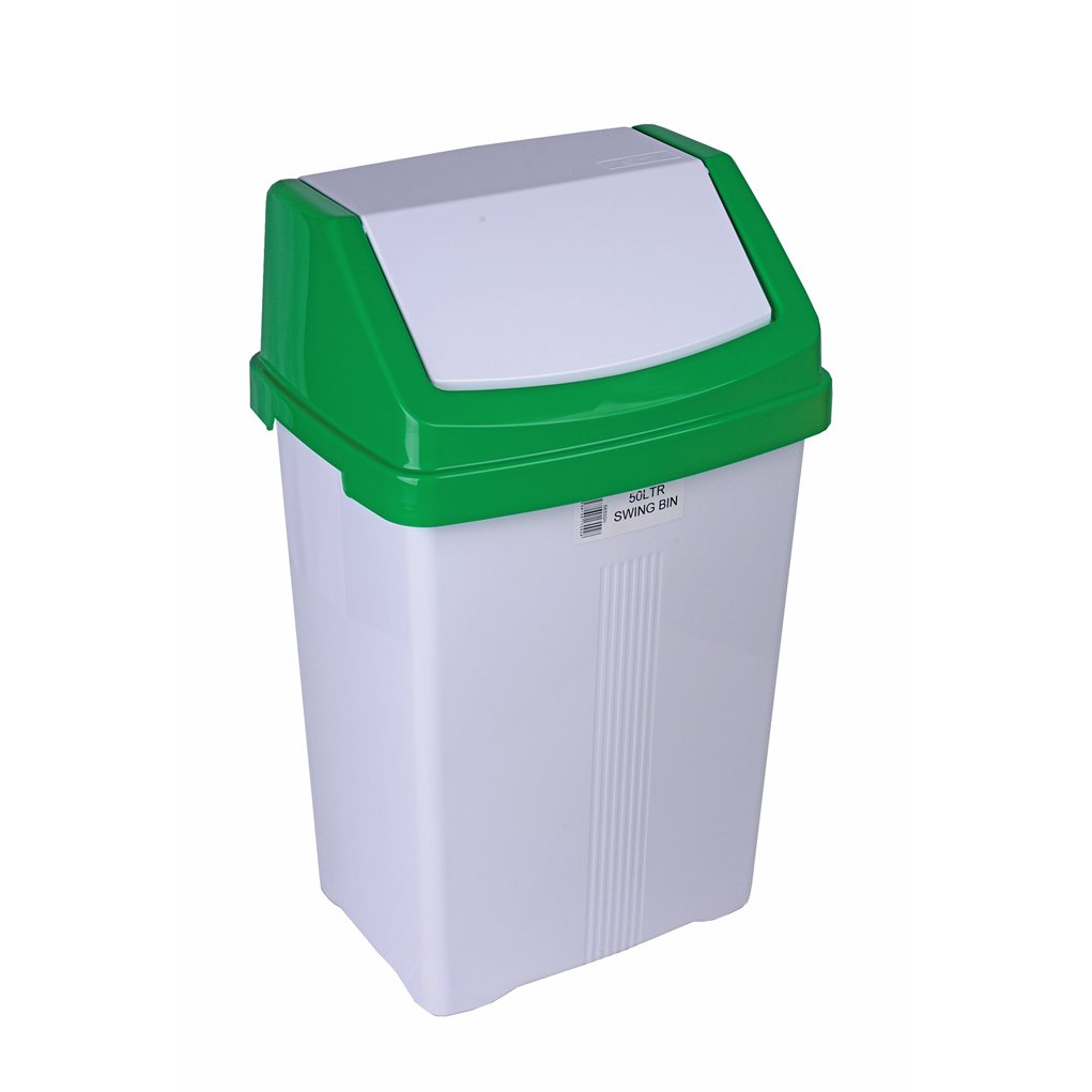 50 Ltr Swing Bin - Green