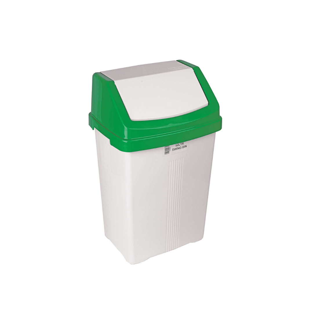 50 Ltr Swing Bin - Green