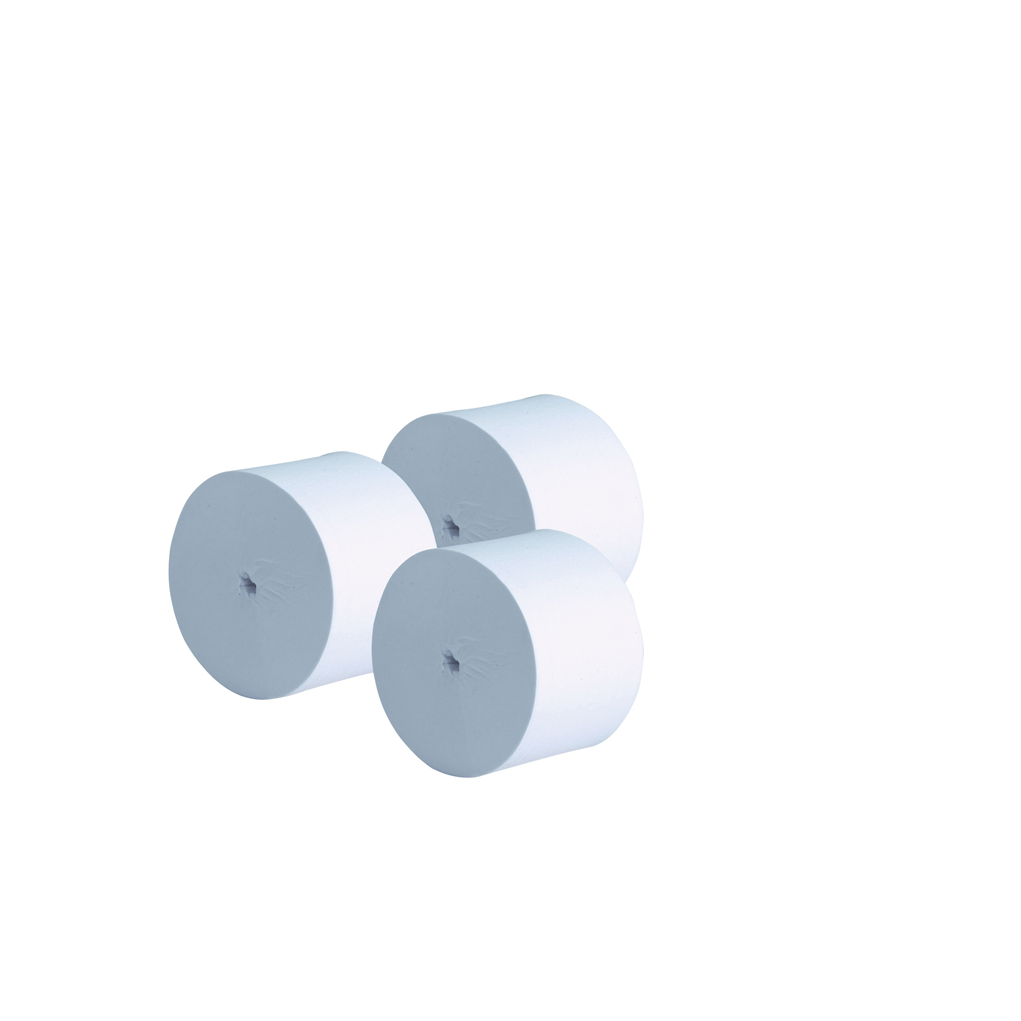 Coreless Toilet Rolls - 2 Ply Pure White