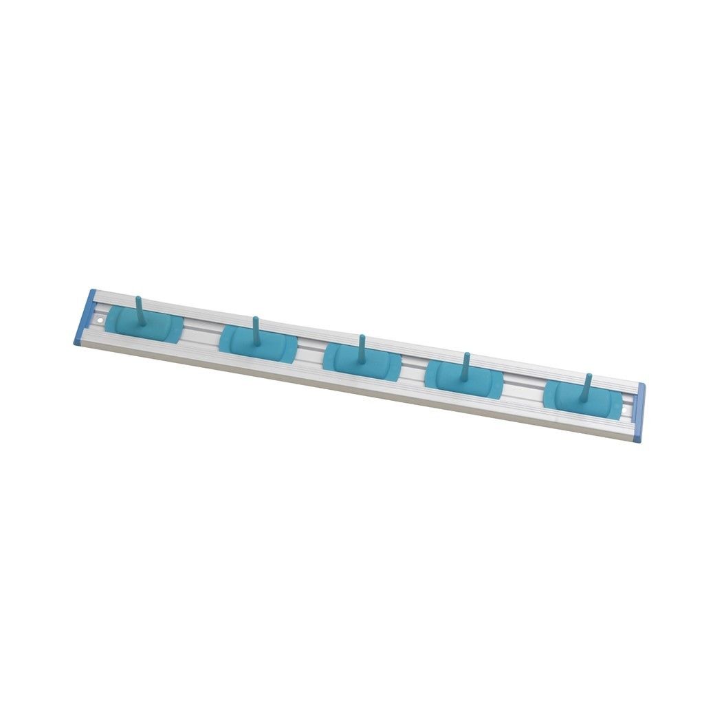 Aluminium Wall Tidy with 3 Holders - Blue 