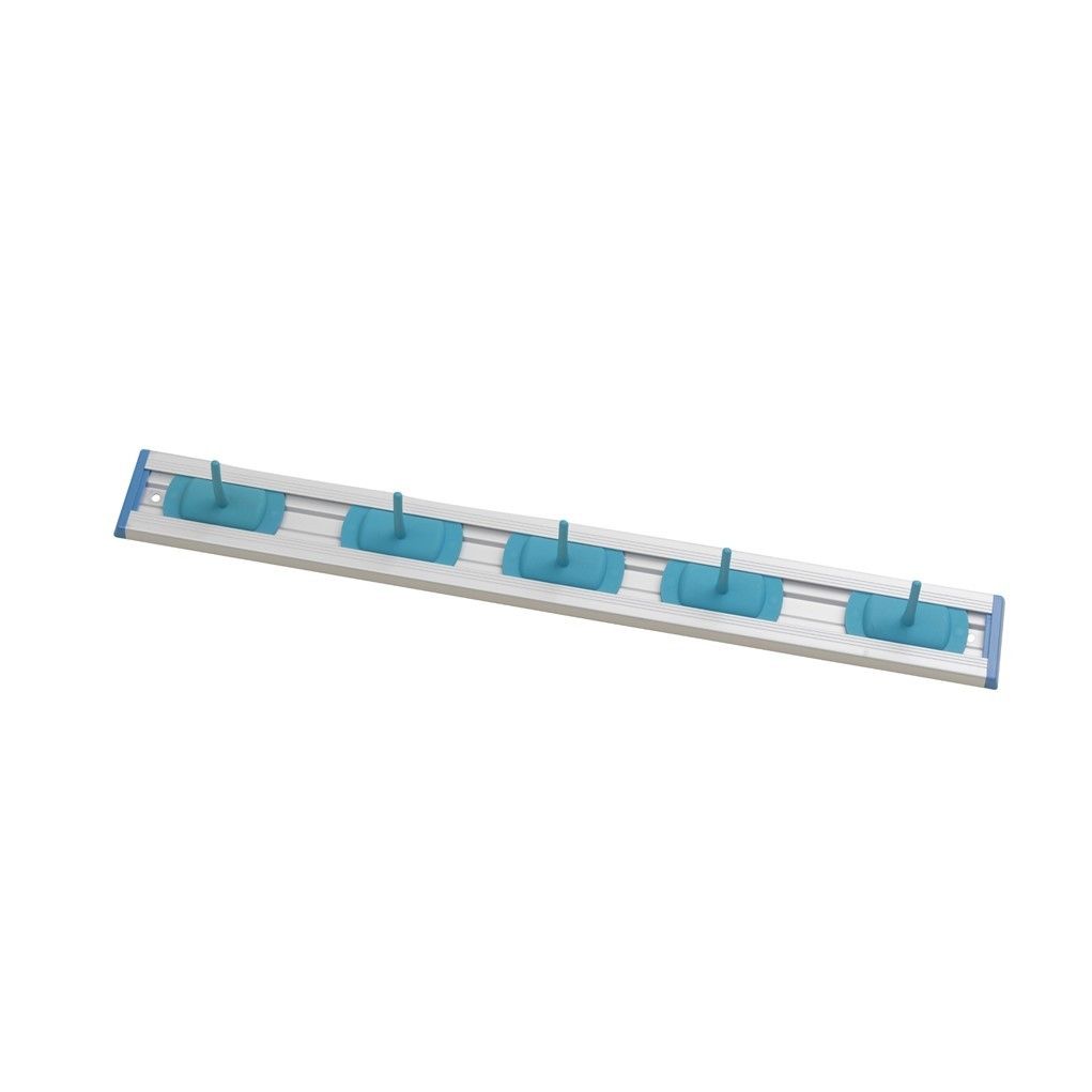 Aluminium Wall Tidy with 3 Holders - Blue 