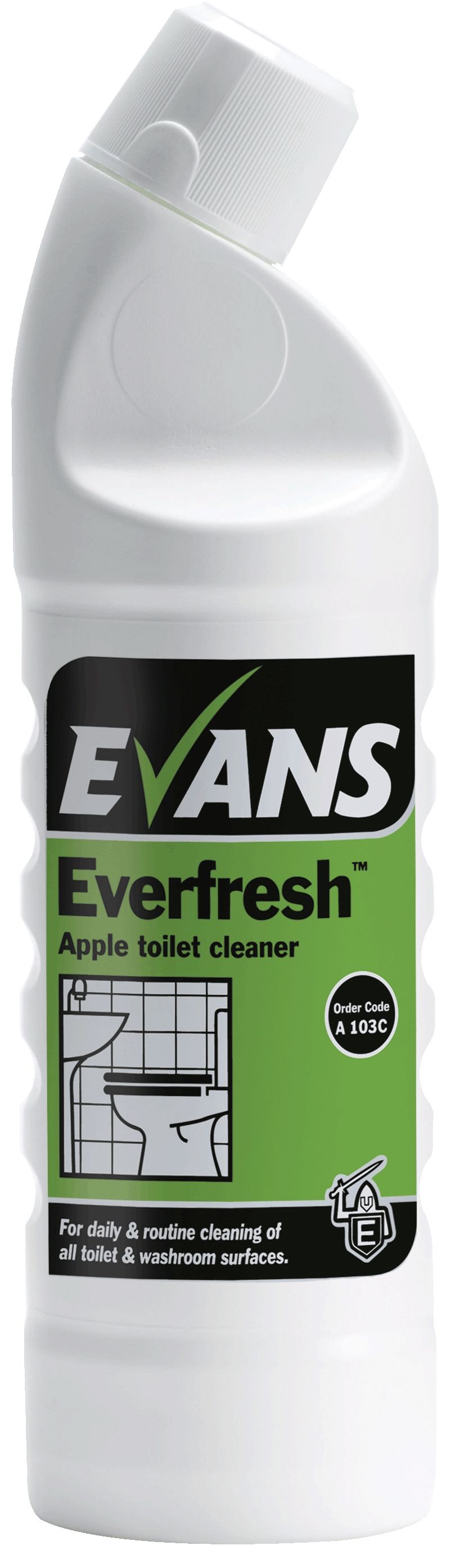 Evans Everfresh Apple - Toilet & Washroom Cleaner 1 Ltr
