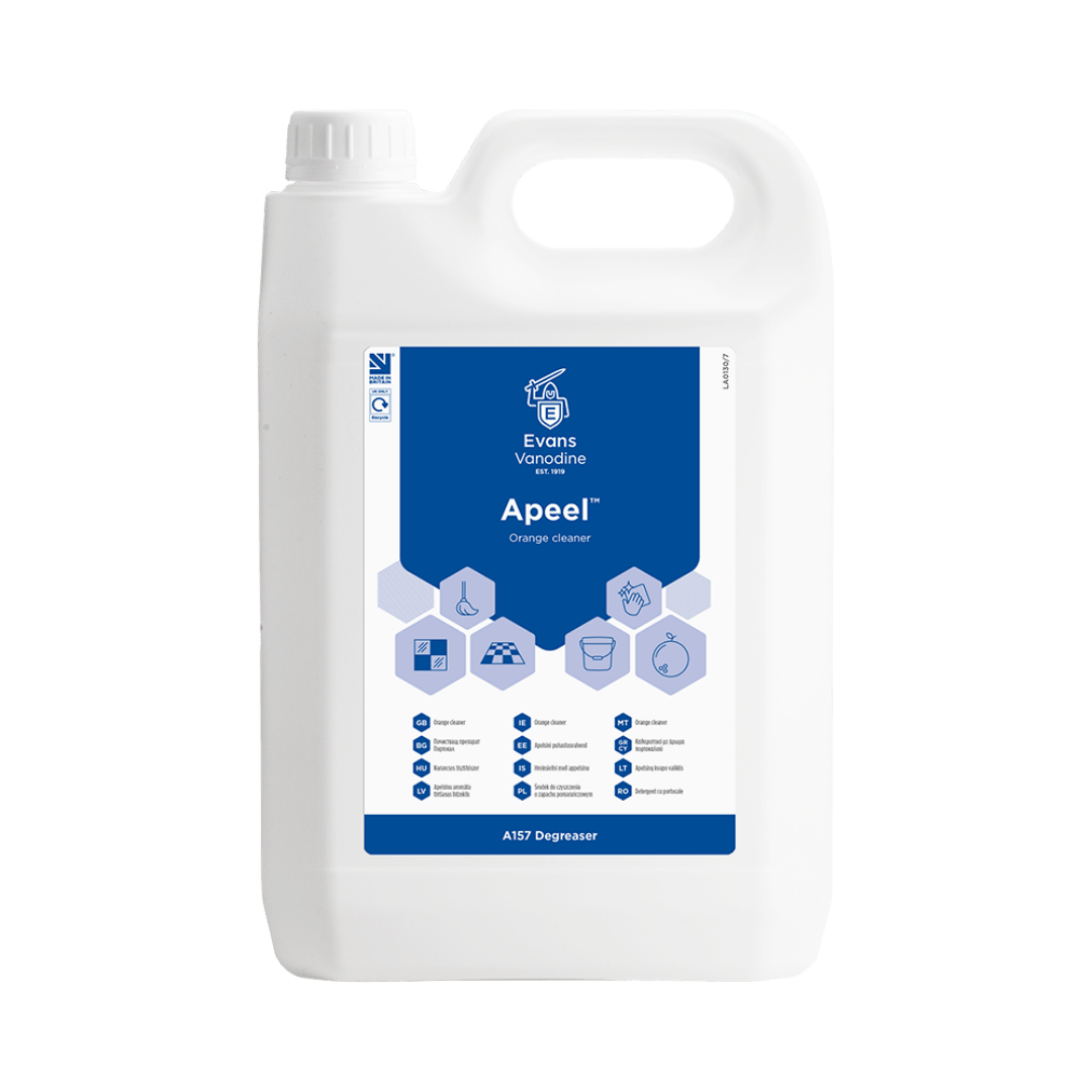 Evans Apeel - Citrus Cleaner & Degreaser 5 Ltr Concentrate