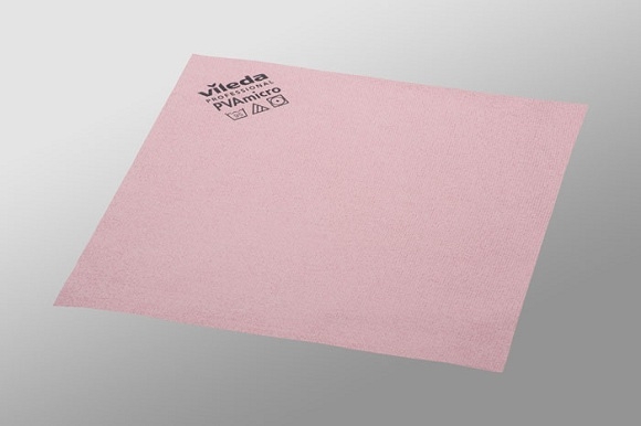 Vileda PVAmicro - All-purpose Microfibre Cloth - Red