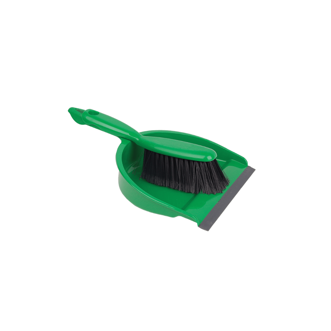 Dust Pan & Brush Set - Green