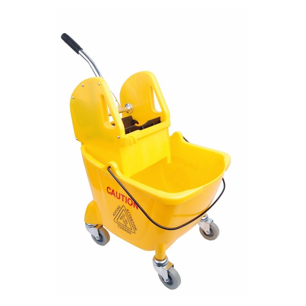 YELLOW 20 Ltr Kentucky Bison Top Bucket & Wringer - Yellow