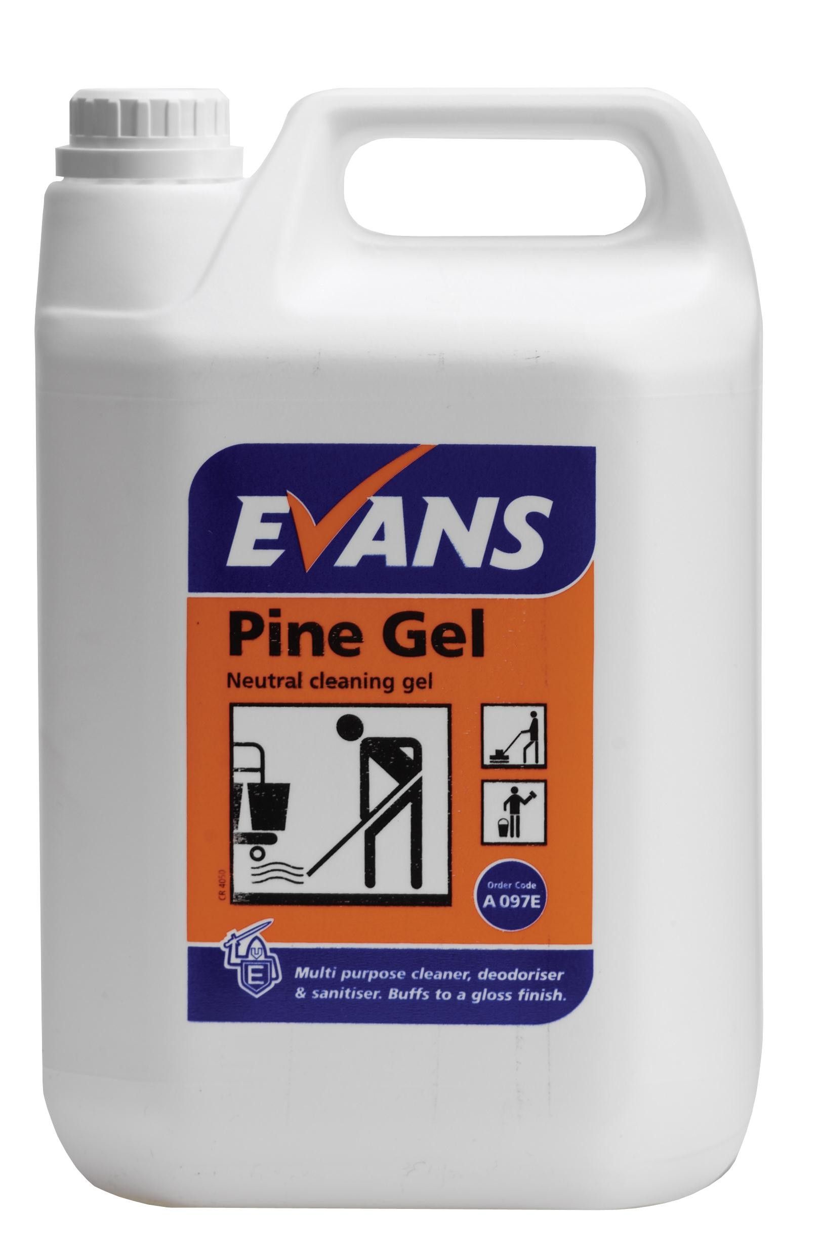 Evans Pine Gel - Cleaning & Deodorising Gel  5 Ltr