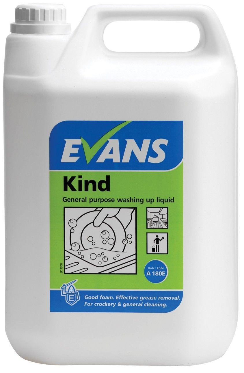 Evans Kind - Washing Up Liquid 5 Ltr