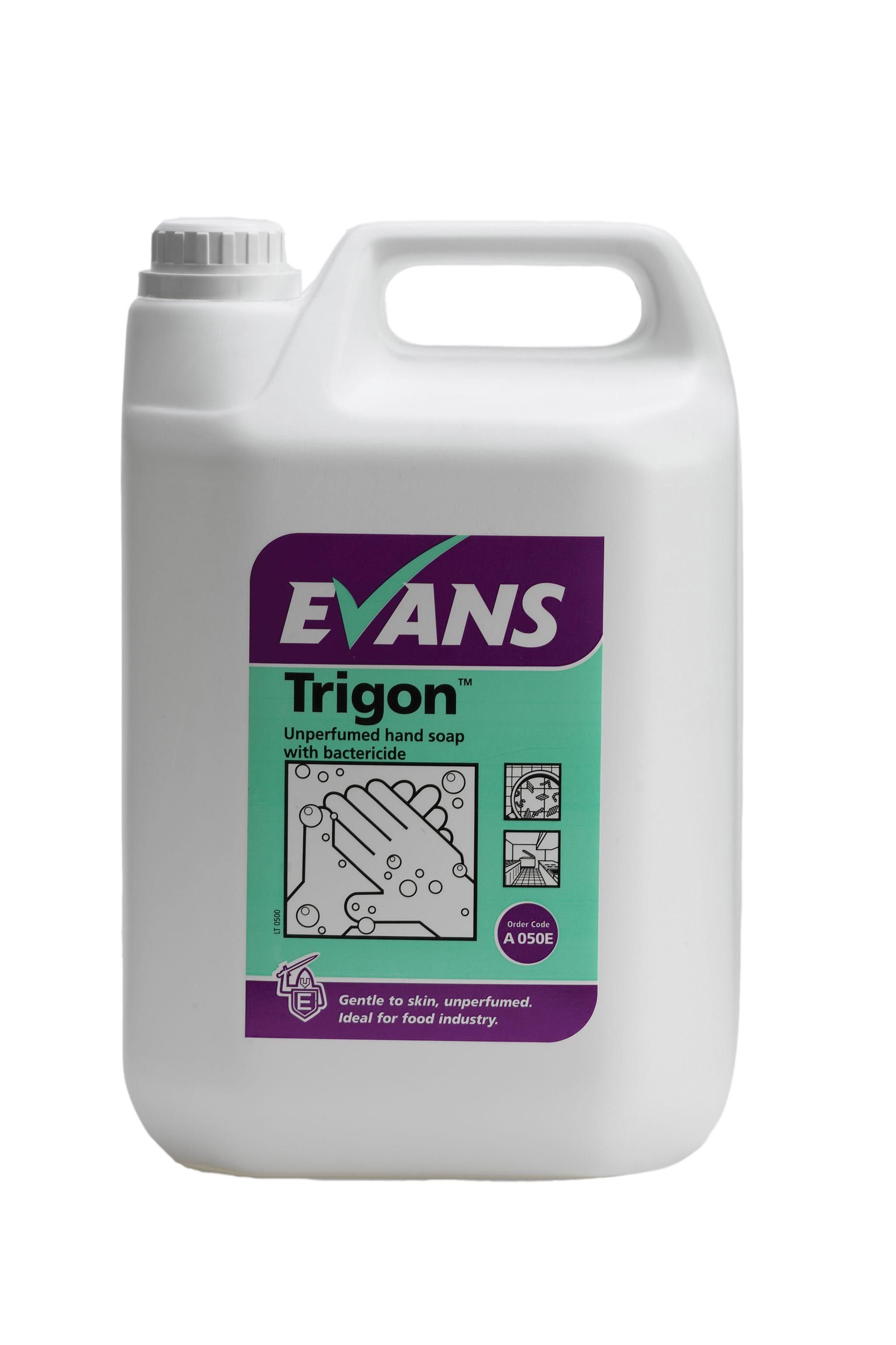 Evans Trigon Plus - Unperfumed Hand Wash 5 Ltr