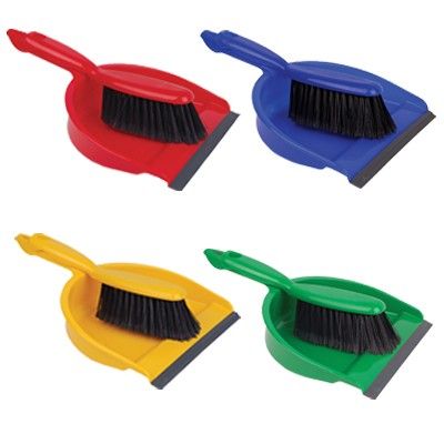 Dust Pan & Brush Set - Red