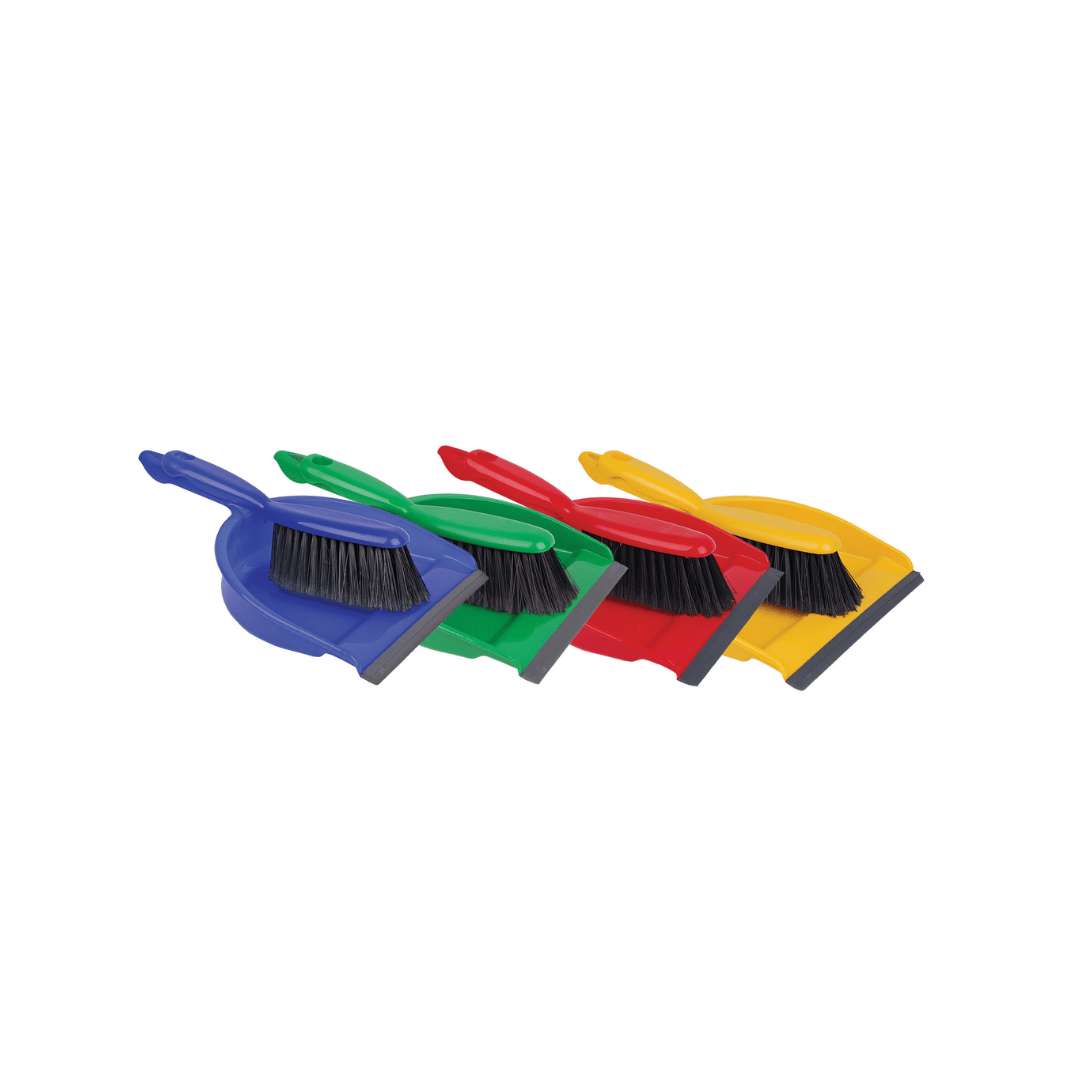 Dust Pan & Brush Set - Red