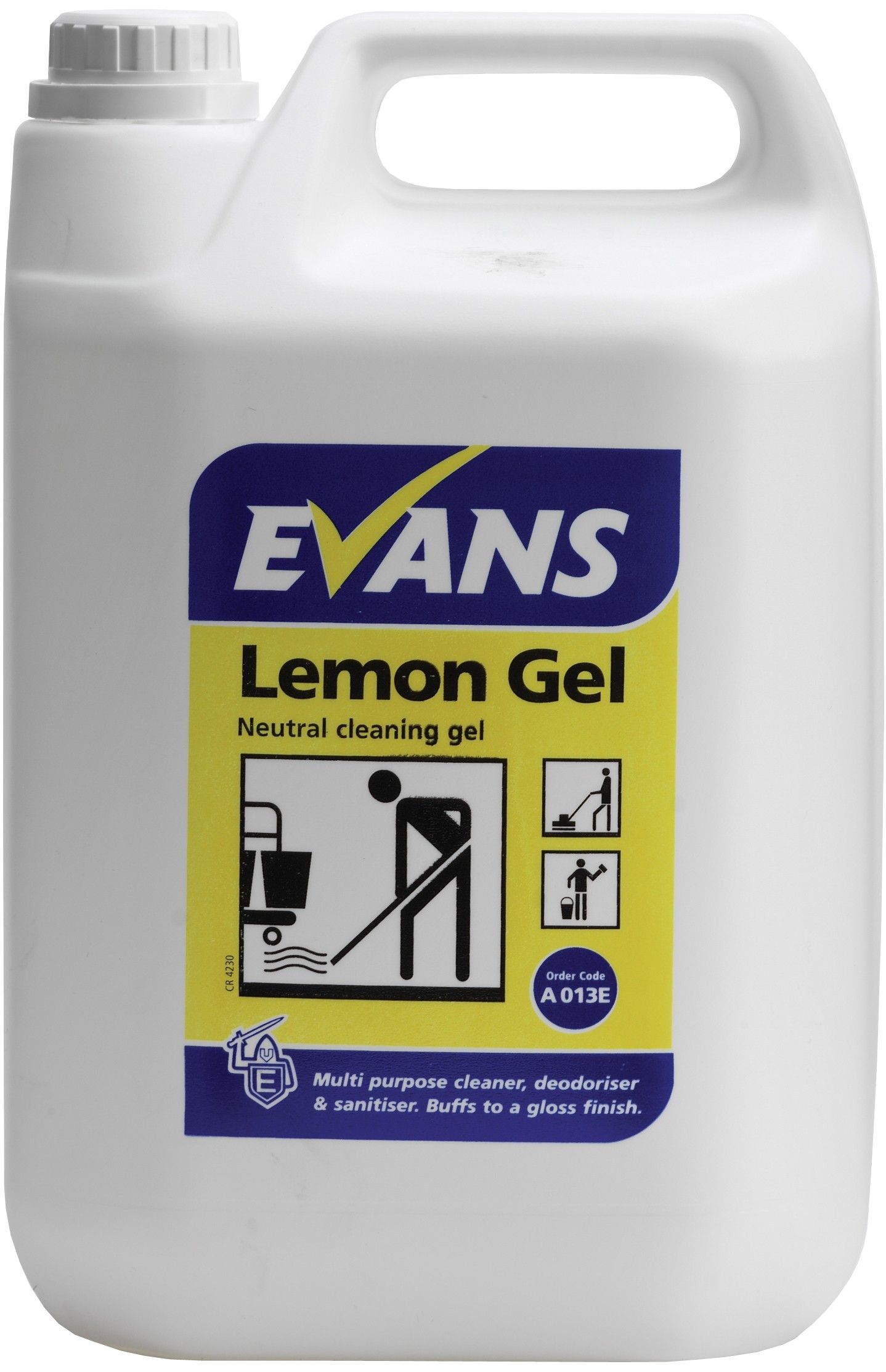 Evans GP Lemon Gel - Cleaner & Deodoriser Gel 5 Ltr
