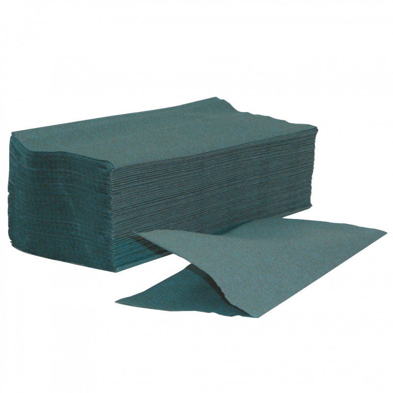 Interfold Paper Hand Towels 1 Ply Green