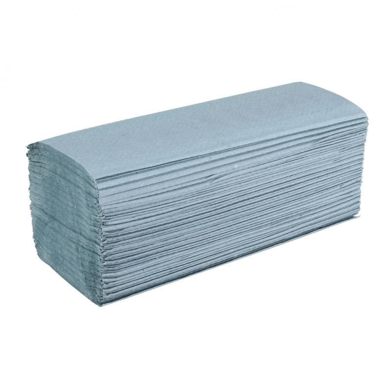 ZFold Interleaved Paper Hand Towels 1 Ply Blue Paper Towels